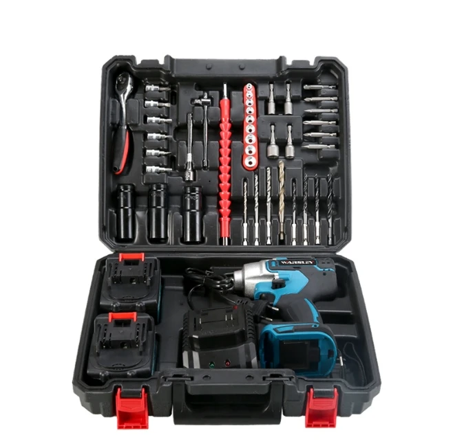 Wholesale High Quality wrench with two batteries mini portable impact wrench tools