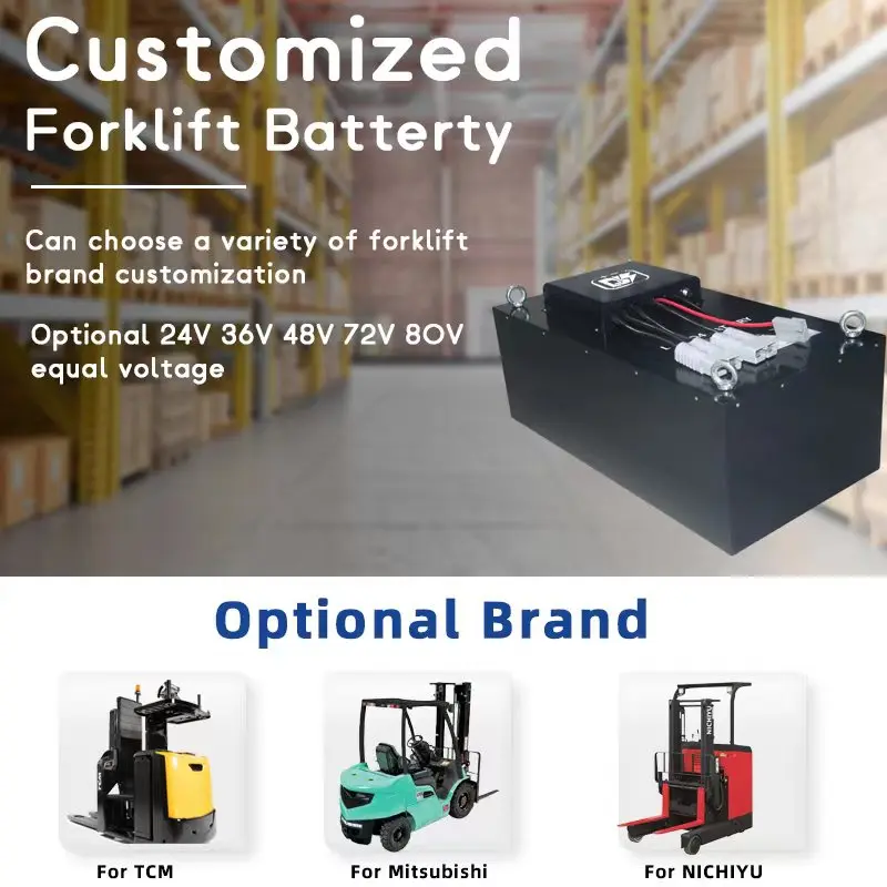 Lithium 48v 400ah 20480wh forklift LFP 51.2v 48volt Truck Wheel Loaders electric forklift battery pack for toyota Doosan Linde