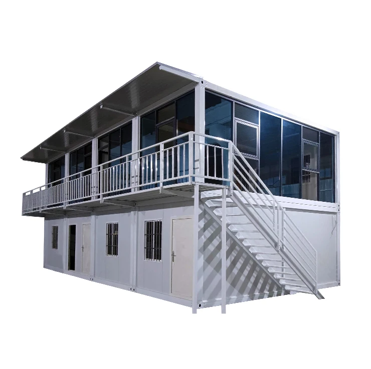 two storey assembled prefabricated modular container home 2 3 bedroom prefab house unit for usa Florida California madera kenya
