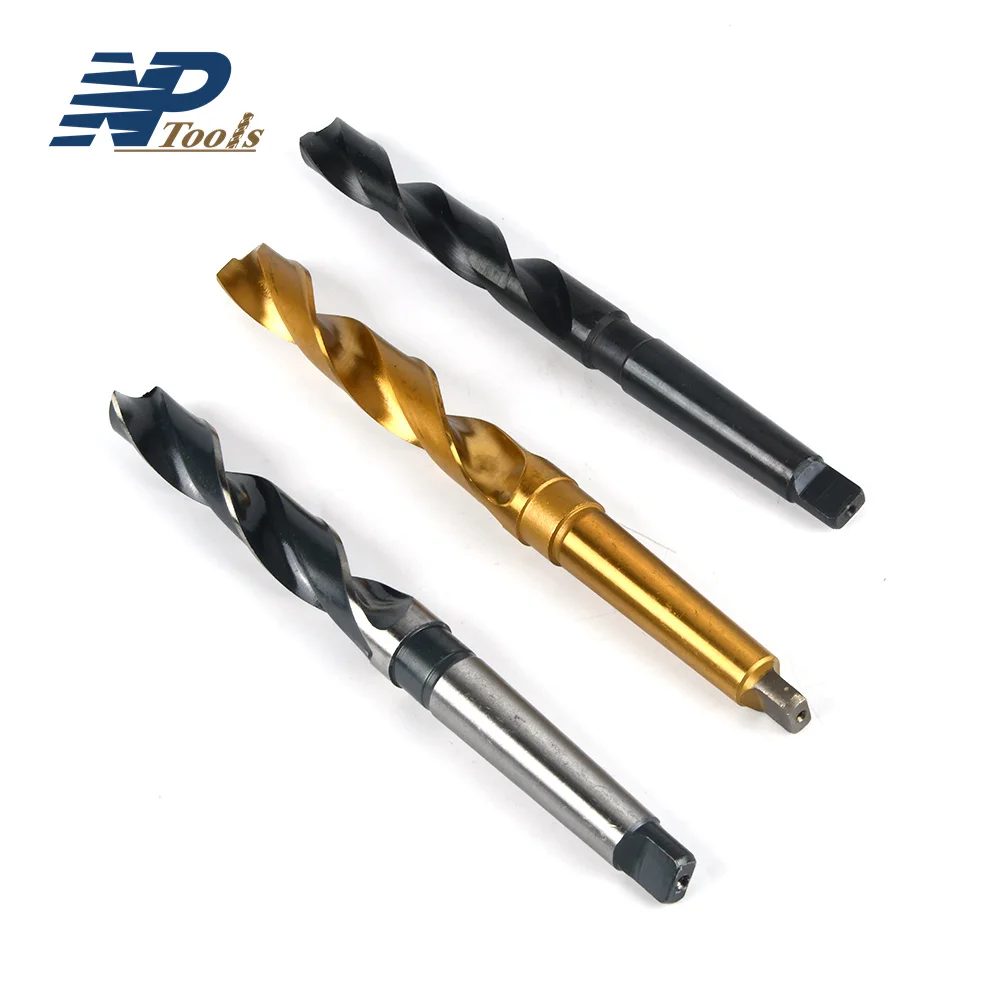 Naipu Factory High Quality DIN 345 HSS MTS Morse Taper Shank Twist Drill Bit for Metal drilling