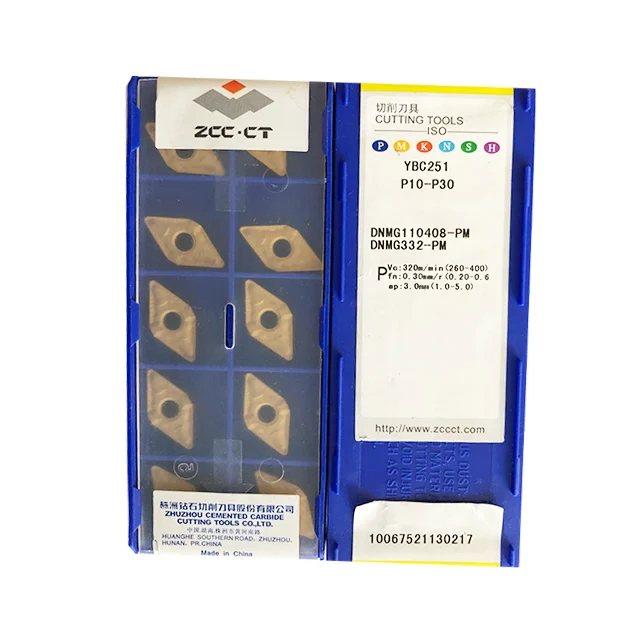 DNMG110408 PM Insert Turning Tools Tungsten Carbide Inserts For Lathe