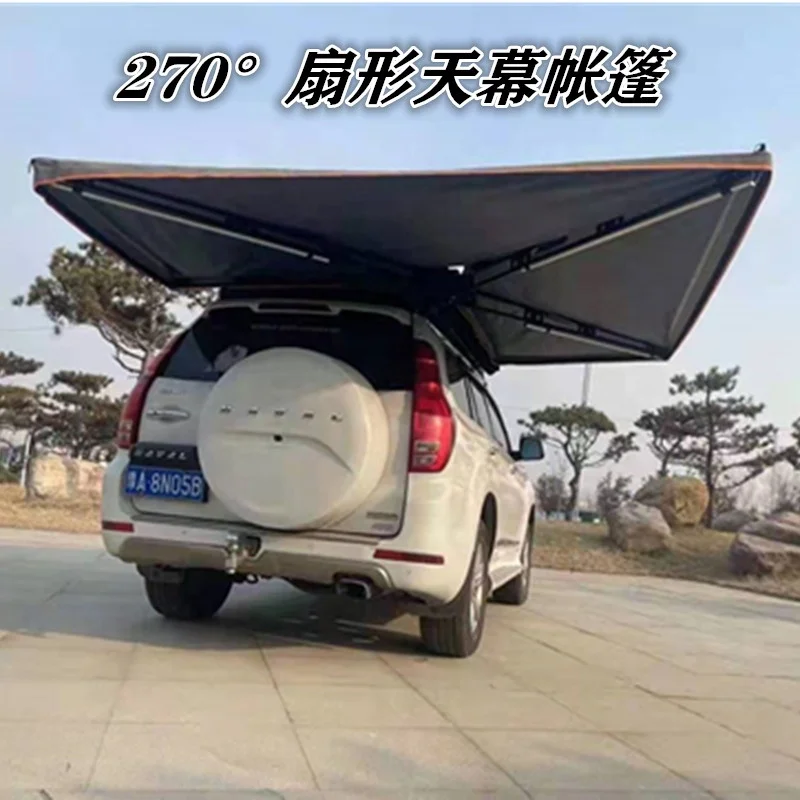 TOPLEADER AUTO PARTS Outdoor SUV  Car Roof Tent 270 degree  Awning Fan-shape Convenient roof tent
