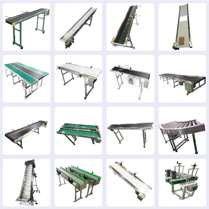 Stainless Steel/Aluminium Alloy Frame Portable Flat PVC Belt Mini Conveyor for Inkjet Coder