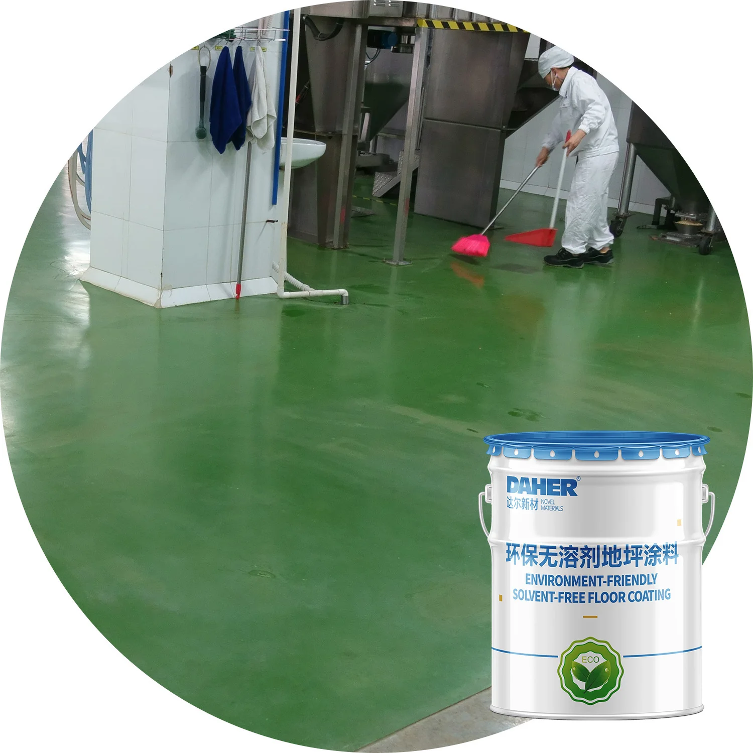 Weather Resistant Water Based Epoxy Resin Floor Coating Industrial Epoxy Floor Paint