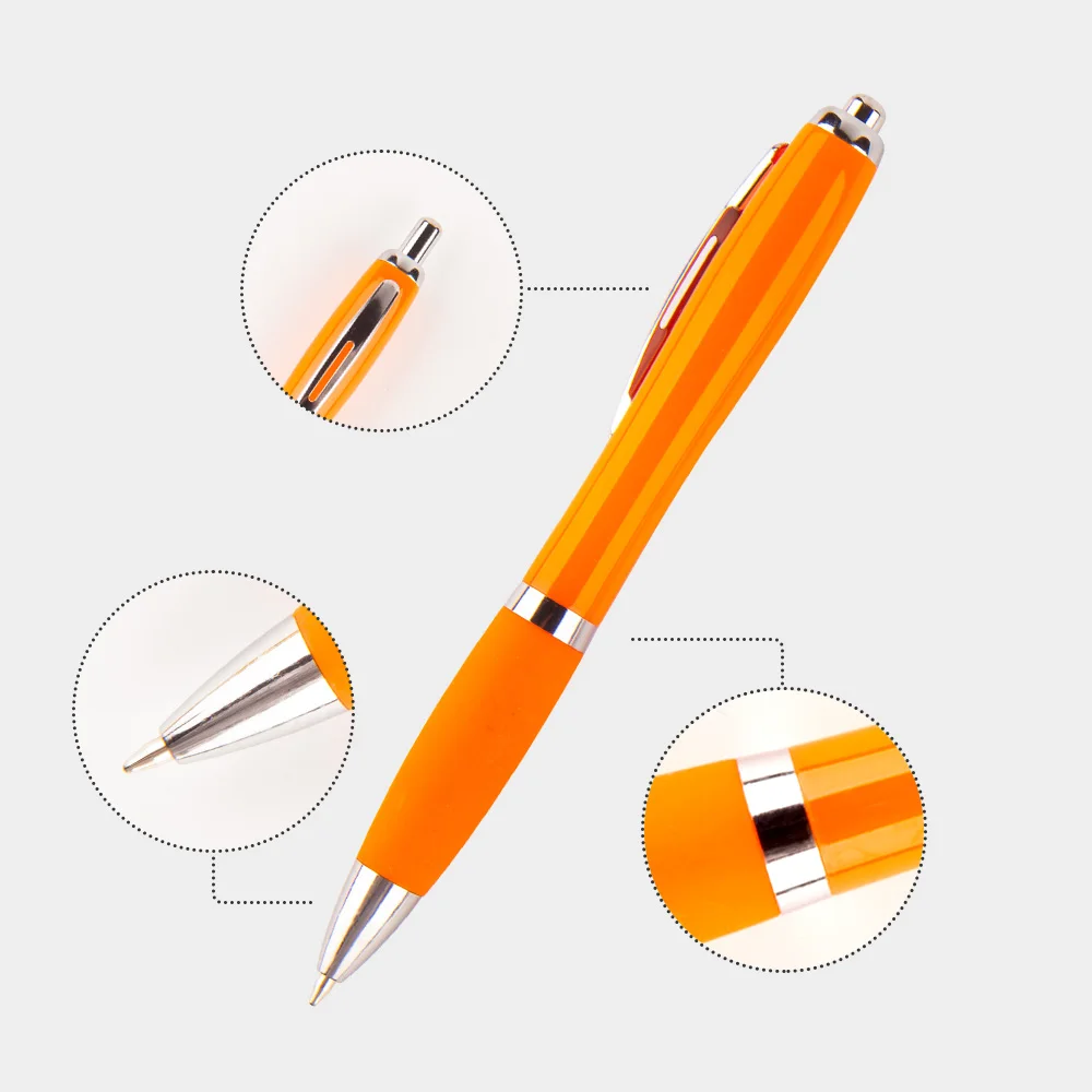 Wholesale Gourd Pen Click Plastic Body Customized Logo Colorful Kinds Promotional  Soft Stylus Pens