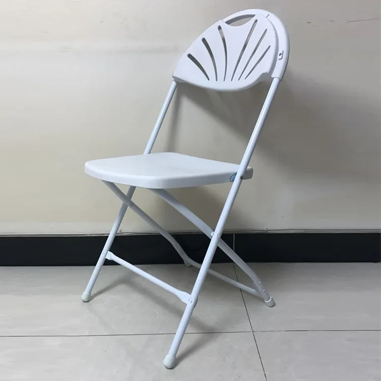 Backrest plastic folding chair multi-purpose fan-shaped sun folding chair fan back screw type rivet chair