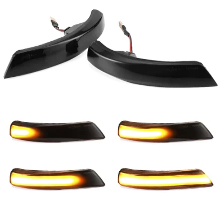 Autodragons Fo cus MK3 MK4 MONDEO Fie sta mk7 MK8 2019 12V Smoked lens flowing dynamic sequential car turn Mirror indicator