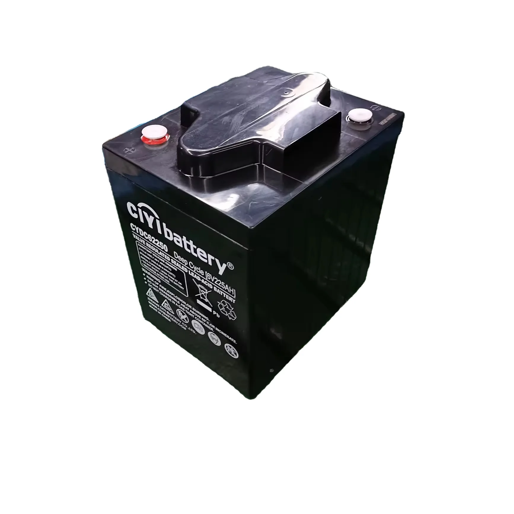 27 Years Good Lead Acid Quality for Golf Cart EV Battery 6v 225Ah T105 Deep Cycle Battery