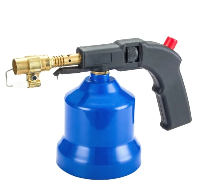 Hot selling high quality low price mini gas torch butane gas fire flame gun brazing torch gas lighter with electric starter