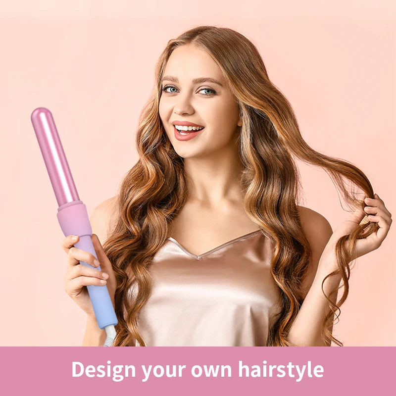 Wholesale Private Label Professional Ceramic Curly Irons Magic 1.25 inch Wave Rotating Hot Curlers Hair Curler Wand Curling Iron