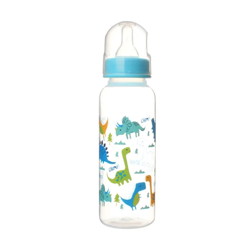 250ml Anti-Colic Baby Feeding Bottle Food Grade Plastic PP Standard Diameter Newborn Infant Product for Outdoor Activities
