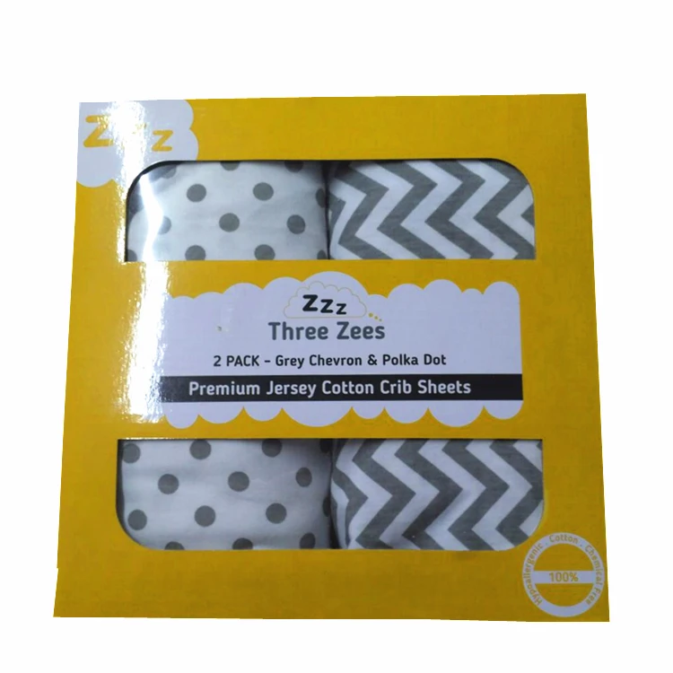 Top Seller Hot Products Baby Crib Bed Fitted Sheet Set Super Soft 100% Jersey Cotton Fabric With  Lovely Printed