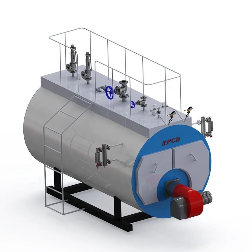 EPCB Fire Tube Natural Gas Diesel 10ton 12ton 15ton Steam Boiler with 96% High Thermal Efficiency