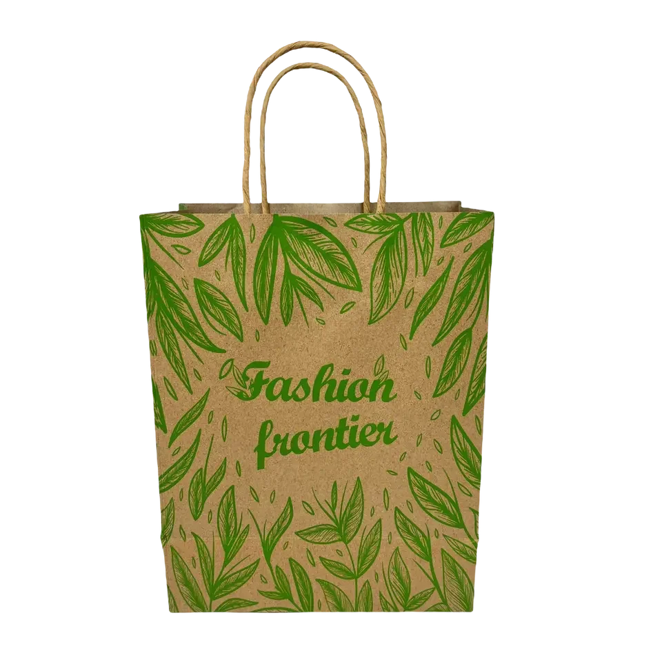 Factory Direct Sale Recycled Paper Bags Custom Design Packaging Brown Kraft Paper Bags with Handles