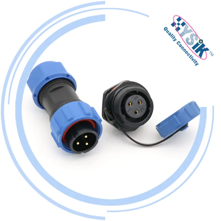 SP17 2 3 4 5 6 7 9 Pin IP68 Waterproof Straight Aviation industrial Male Female plug socket cable connector