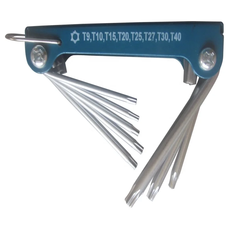 YL OEMor ODM 8PCS Multi-functional Torx Set Folding Hex Allen Key Wrench Set