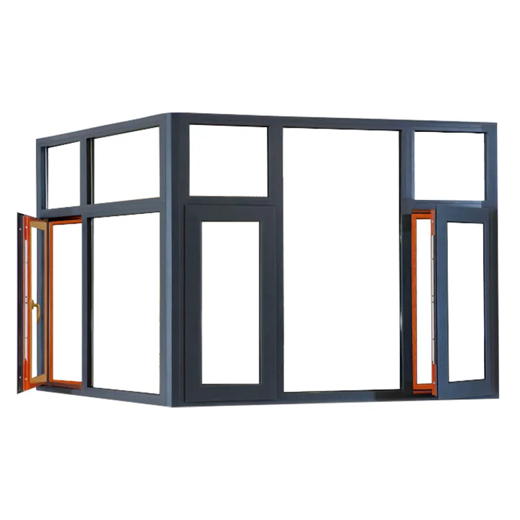aluminum casement window section sliding doors heat insulation aluminium swing windows