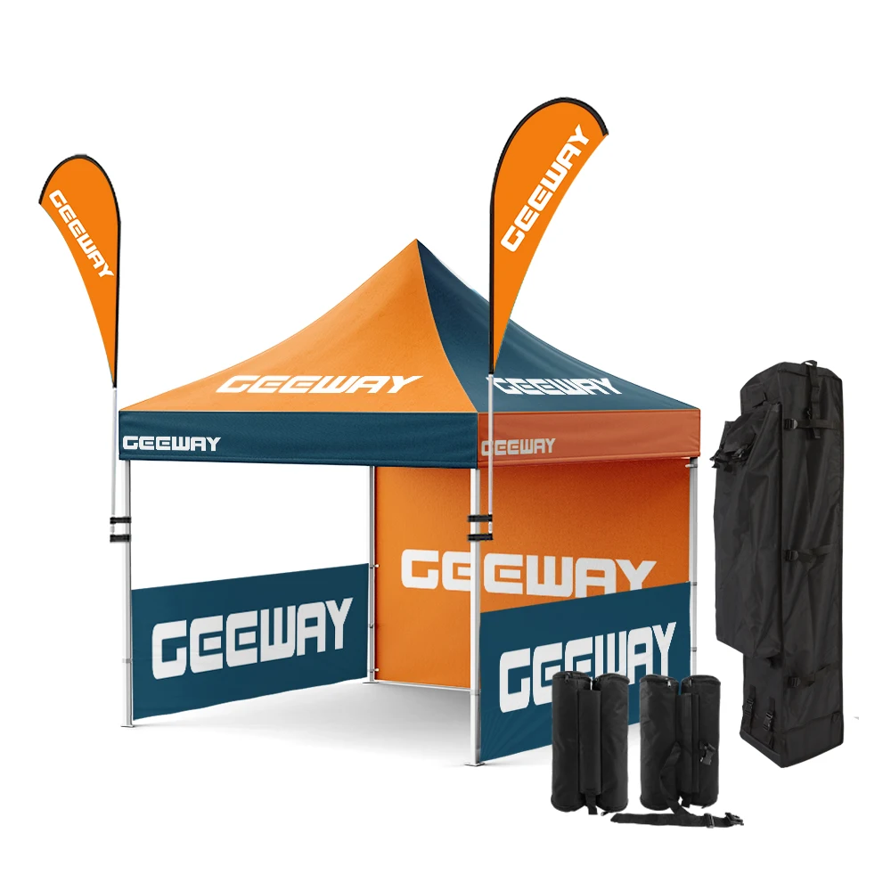 3x3 Vendor Carpa Small Business Tent Outdoor Pavillon Trade Show Custom Foldable Canopy Tent 10x10 Custom Print For Events
