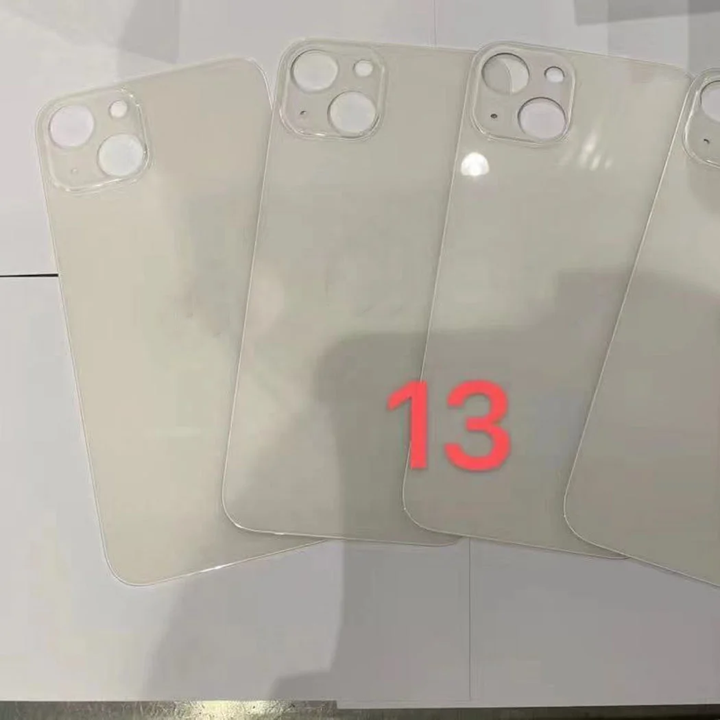 Задняя стеклянная крышка для iPhone 13, Задняя панель для Iphone 13 Pro 13 Pro Max 13 Mini, замена с большим отверстием, наклейка с логотипом
