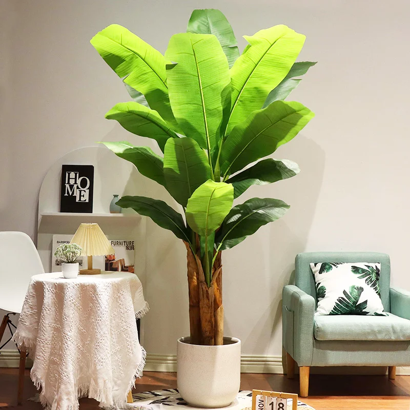 decorative artificial plastic banana tree