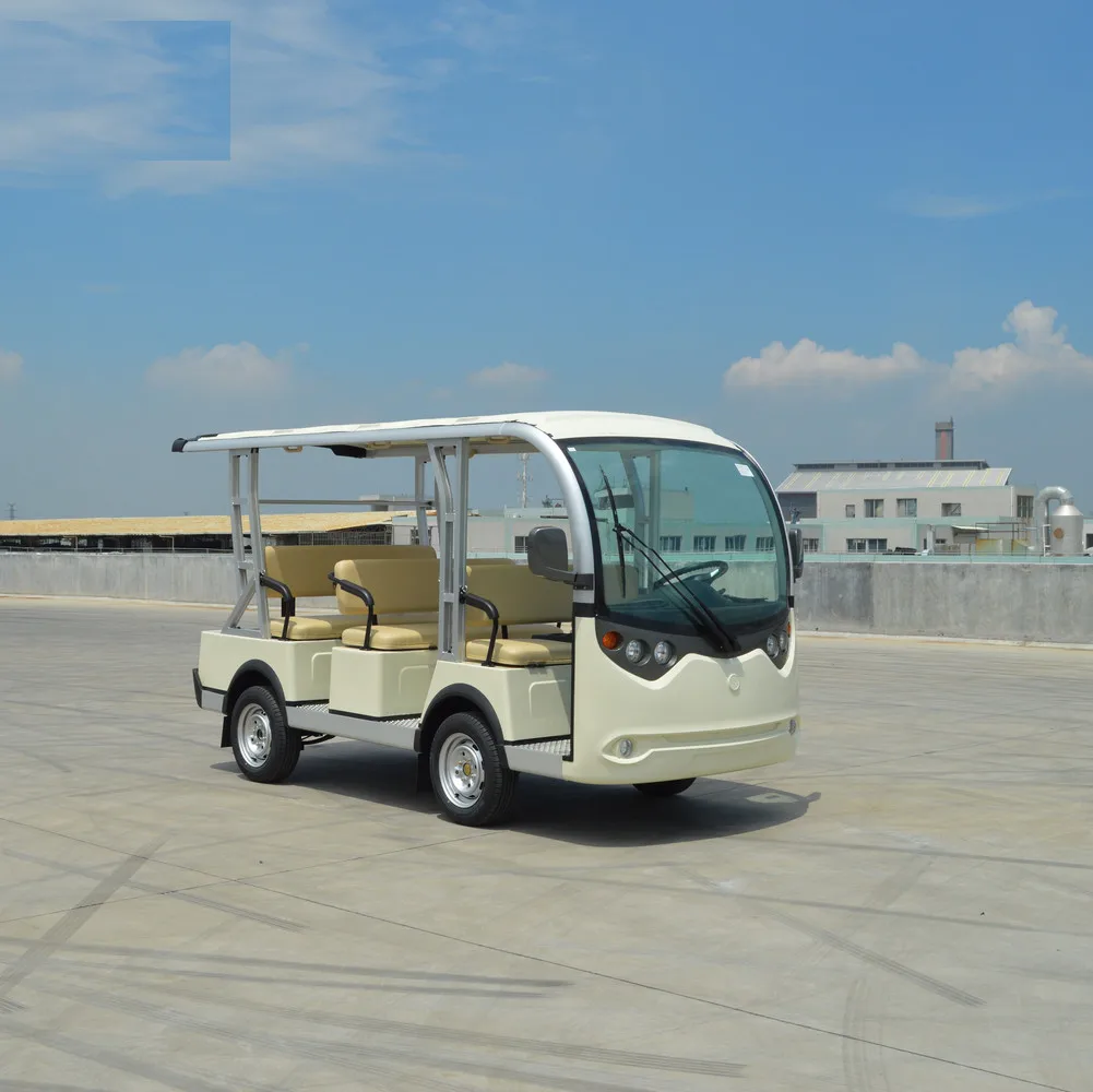 8 Seaters Electric Tourist Golf Cart Sightseeing Passenger Car Without Doors 72V AC System LT-S8.C