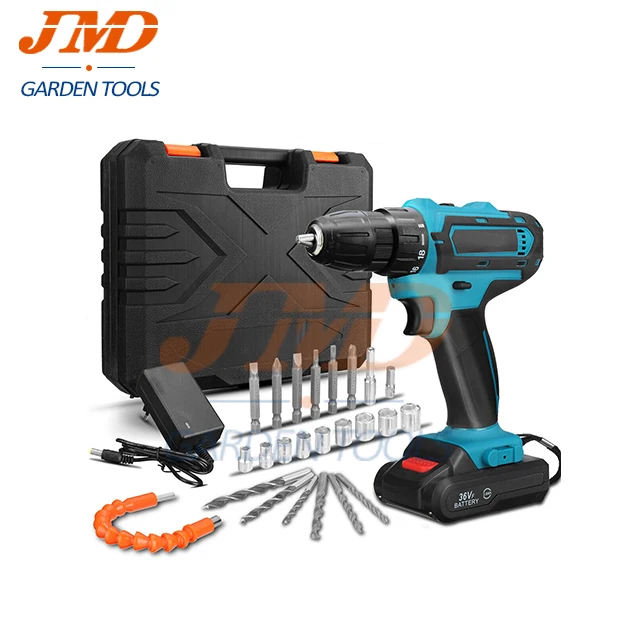 28V Rechargeable Lithium Battery Power Screw drivers Lithium Electric Portable  Cordless Drill Electric Screwdriver Set
