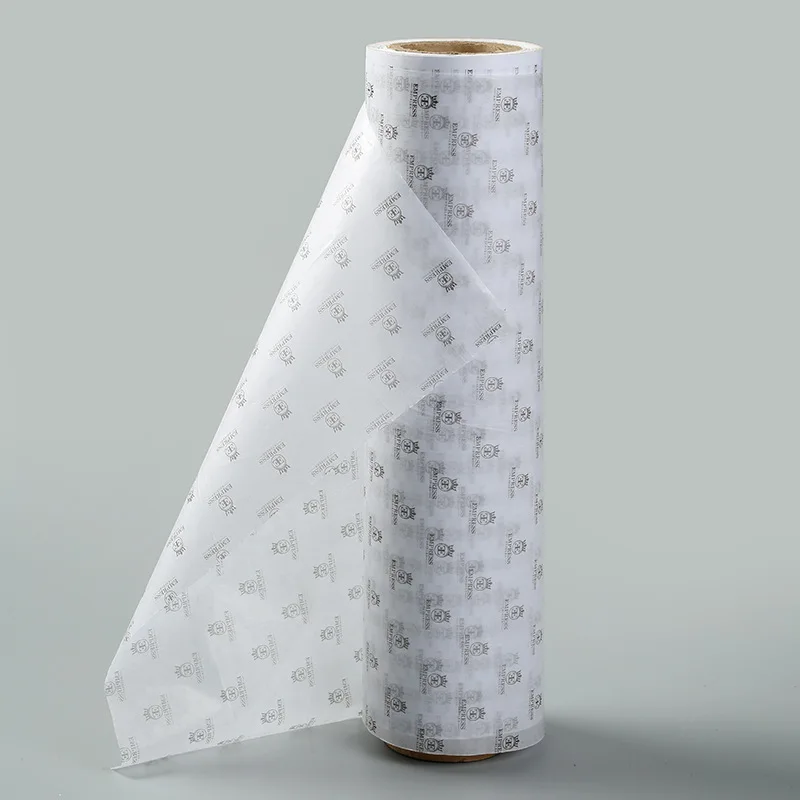 2021 New Fashion Custom Printed Flower Wrapping Tissue Paper Roll Custom Tissue Packaging