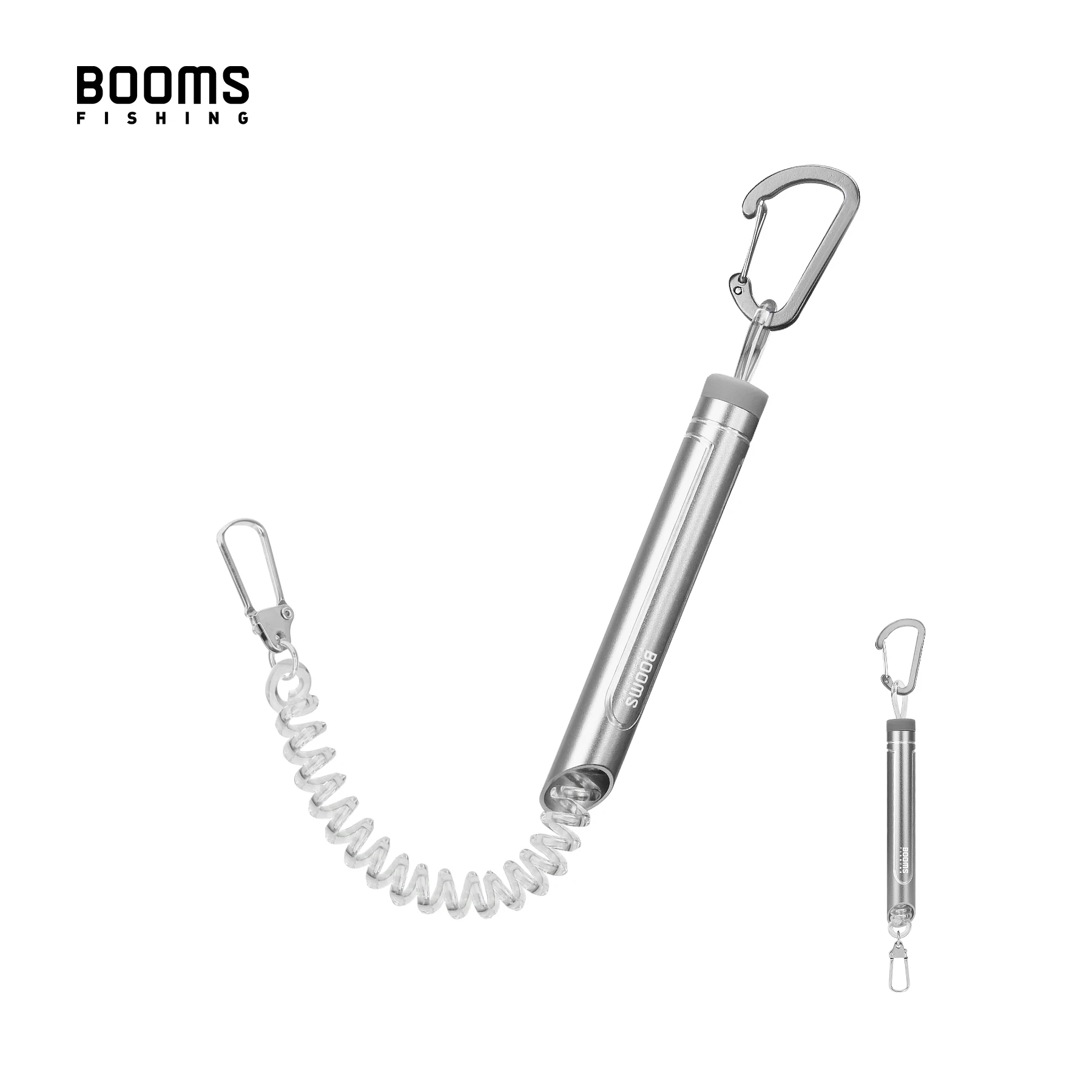 Fly Fishing Lanyard Tool TPU Retractable Coiled Lanyard Tether with Aluminum Tub Carabiner Horseshoe Buckle For Scissors Boating