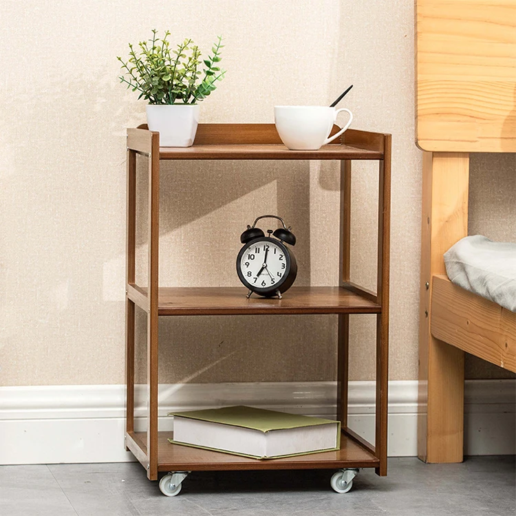 Haohe Hot Selling Products Modern Simple Bed Side Table Nan Bamboo Bedside Table Bedroom Furniture for Hotel
