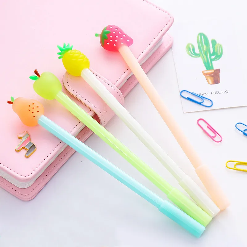 Promotional Pen School Korean Stationery 0.38mm Cute Candy Colored Milk Tea Cup Cartoon Gel Pen