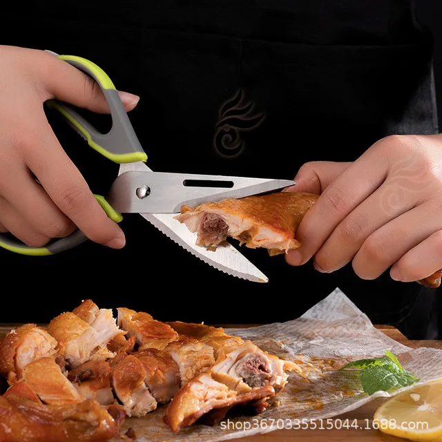 Stainless Steel Kitchen Premium Heavy Duty Kitchen scissors Sharp Scissors for chicken meat Vegetables Herbs BBQ