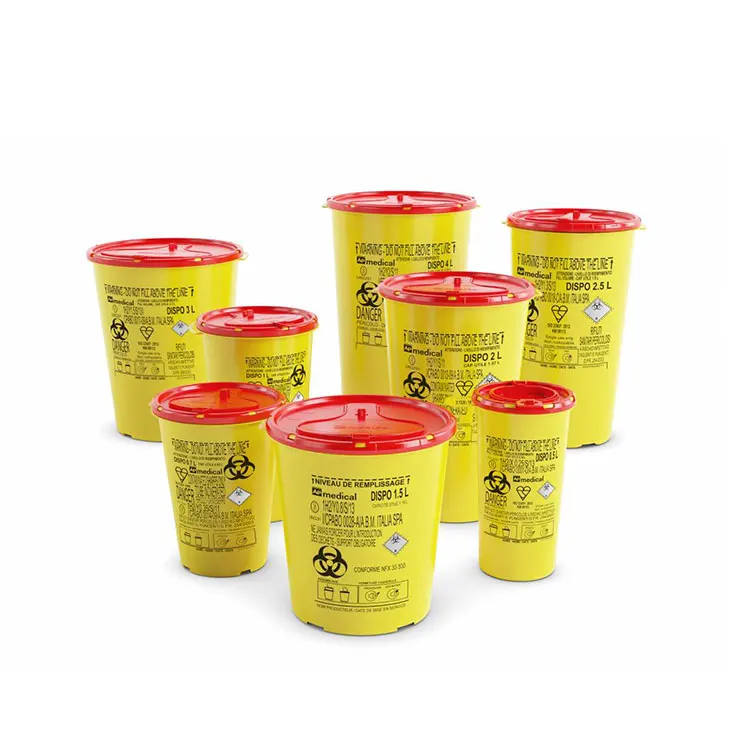 Safety Disposable Medical Needle Waste Sharps Container