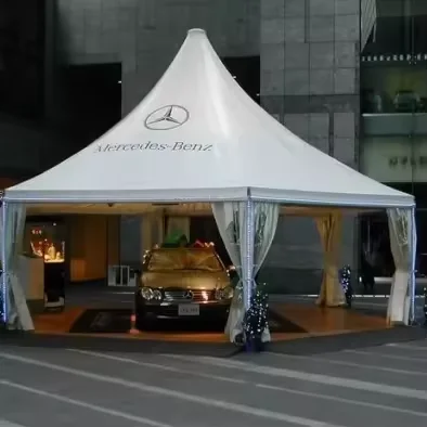 Glamping patio gazebo tent 3x3 outdoor party tent heavy duty canopy pagoda gazebo white aluminum frame canopy tent