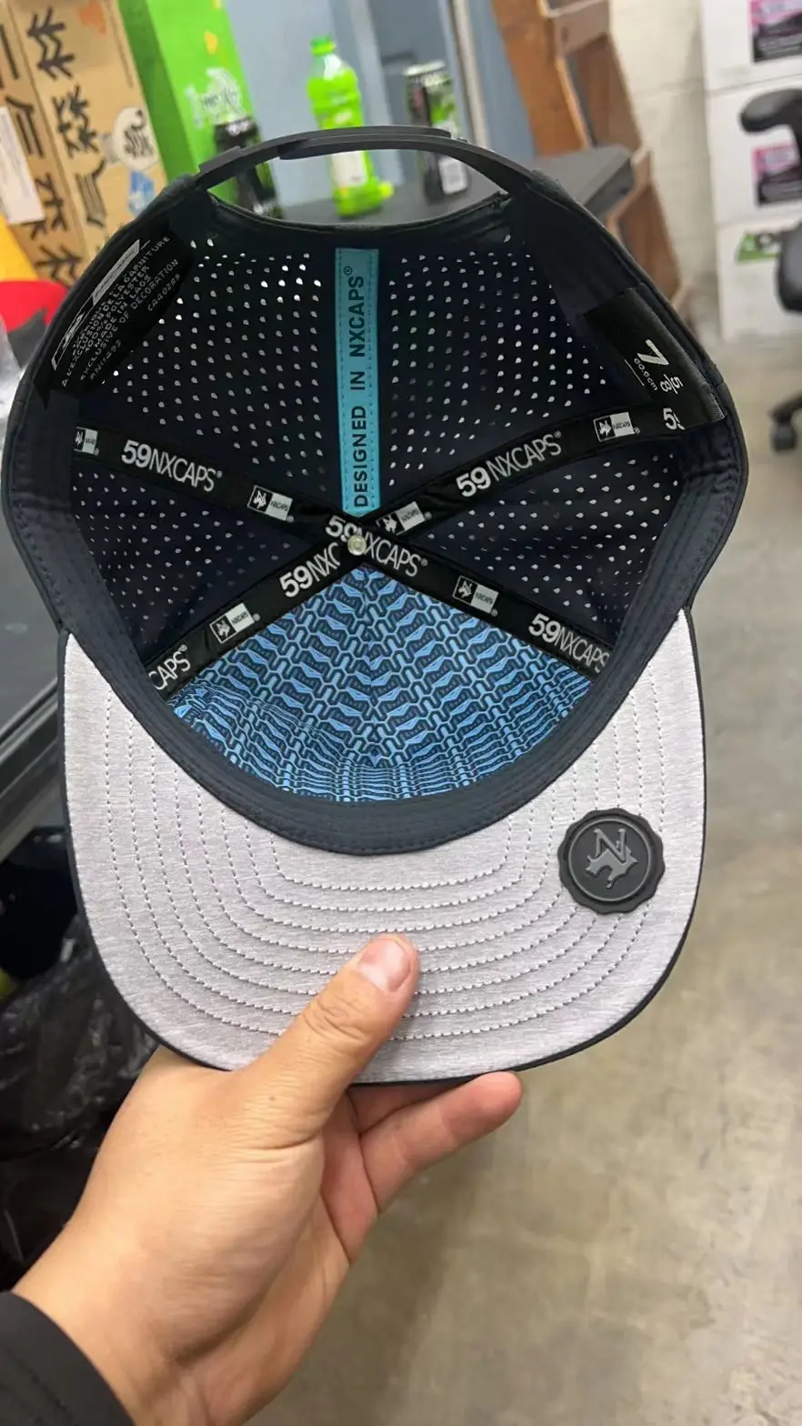 Blank Polyester Nylon Rope Hat 5 Panel Gorra Unstructure Snapback Hat Wholesale Custom Rope Hats Cap Embroidery With String Rope