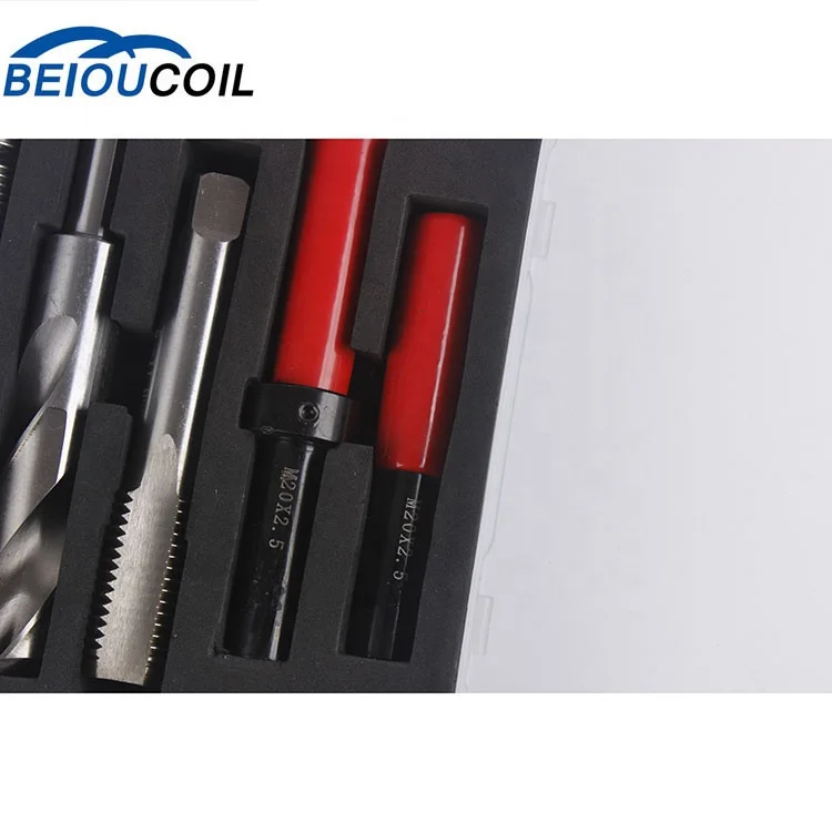 Exquisite workmanship 6pcs thread insert repair single tools kit M16 3/8 thread insert thread repair tools kit hand tool set