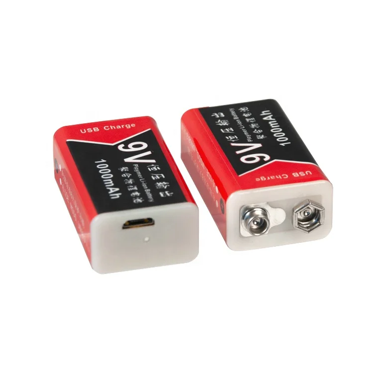 
 14300 CR-P2 9V USB Литий-ионный аккумулятор 1000 мАч USB  