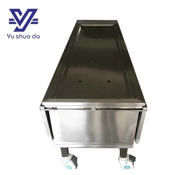 Hot sale dissecting equipment with cover manual morgue table that can hold formalin
