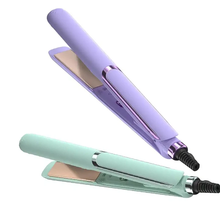 Wholesale Popular PTC Heating 2 in 1 Hair Straightener Curler Easily Use Multifunction ceramic Hair Curling Iron For Travel