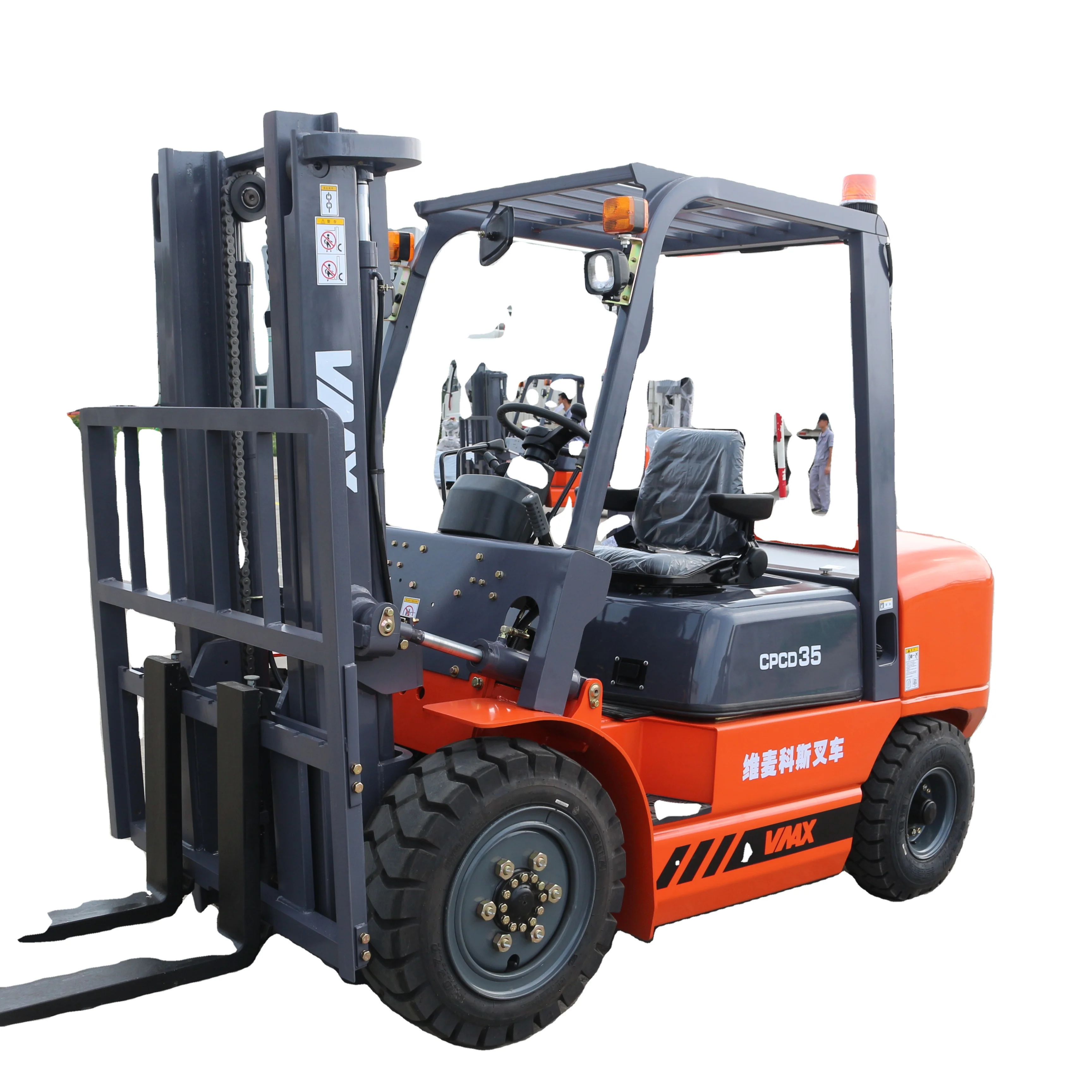 3.5 ton Excellent diesel  Chinese forklift equipped with excellent Chinese engine 3 stage 3.5m mast