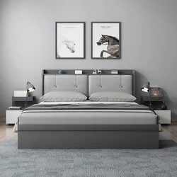 Kainice Discount luxury storage platform bed storage bed upholstered bed frame for home