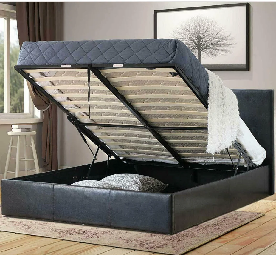 
Black Ottoman Bed Frame With Mattress 