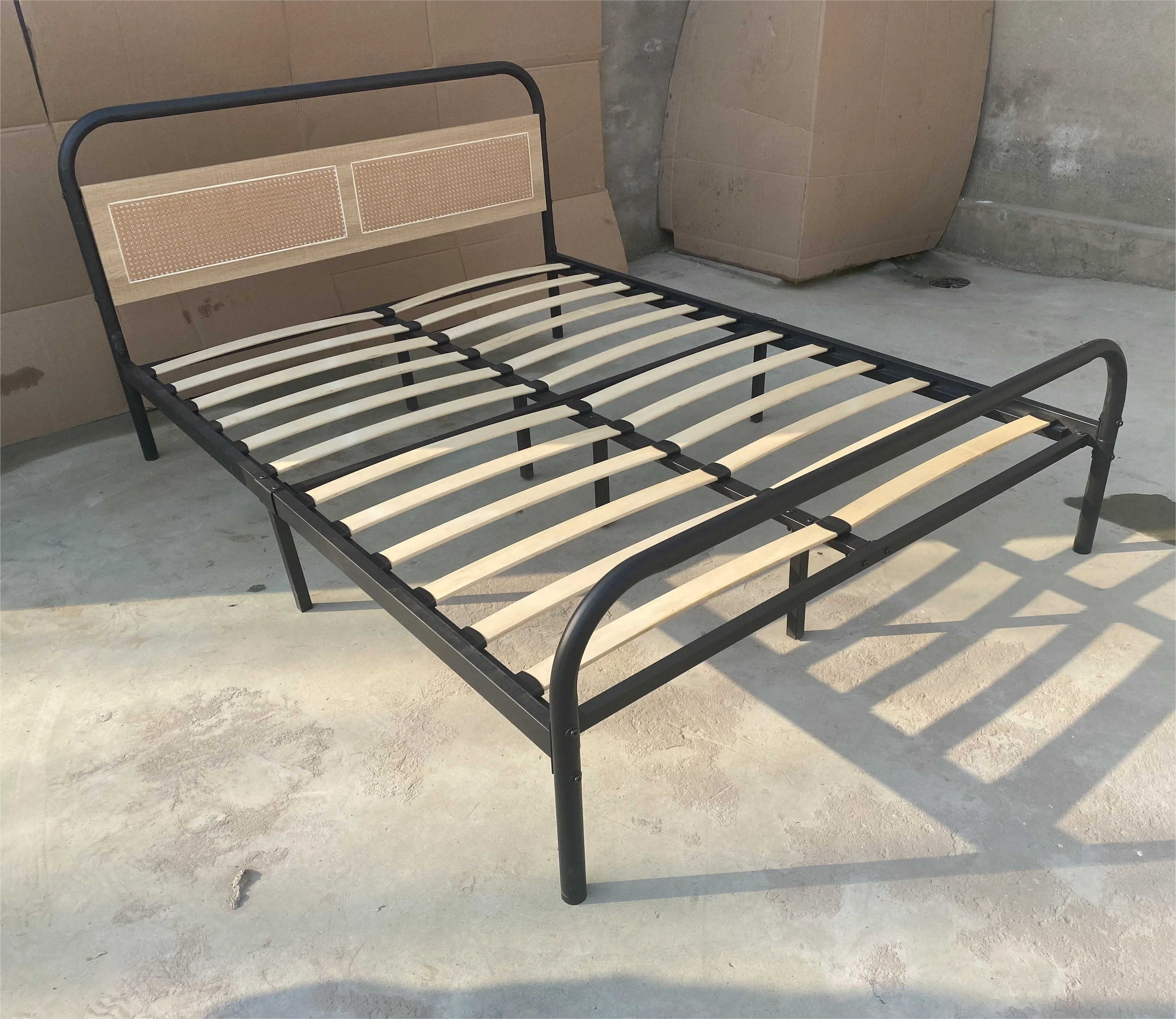 bedroom furniture single iron bed frame king queen single double size metal bed