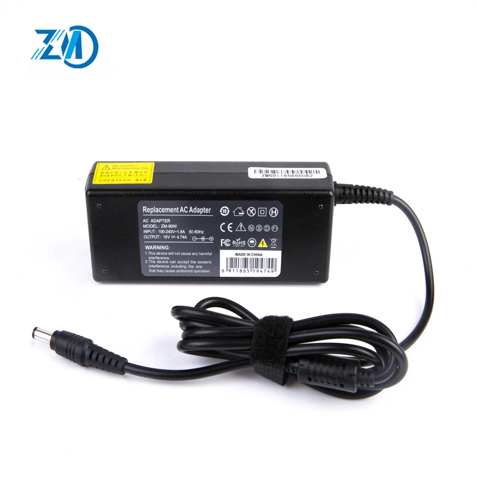 Оптовая продажа 90 Вт Универсальный прямой штекер-в адаптер переменного тока для ноутбука