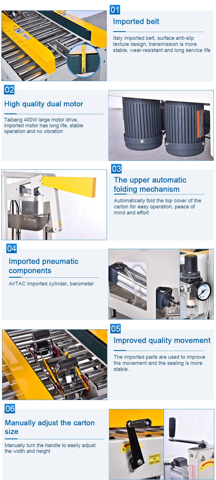 DPC-50 Double Columns Packing Line Adhesive Automatic Case Carton Sealing Machine Carton Sealer