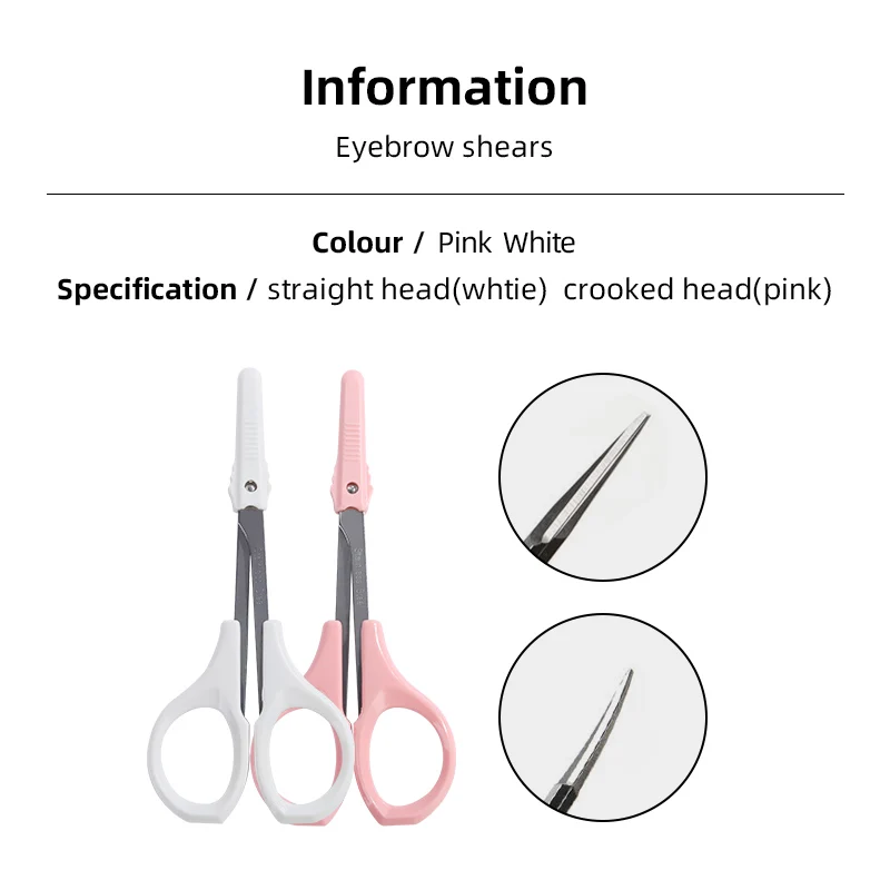 IRISMANLI Mini Eyebrow Scissors Stainless Steel Makeup Shears Brow Shaping Scissors Cosmetic Eyelash Eyebrow Scissors