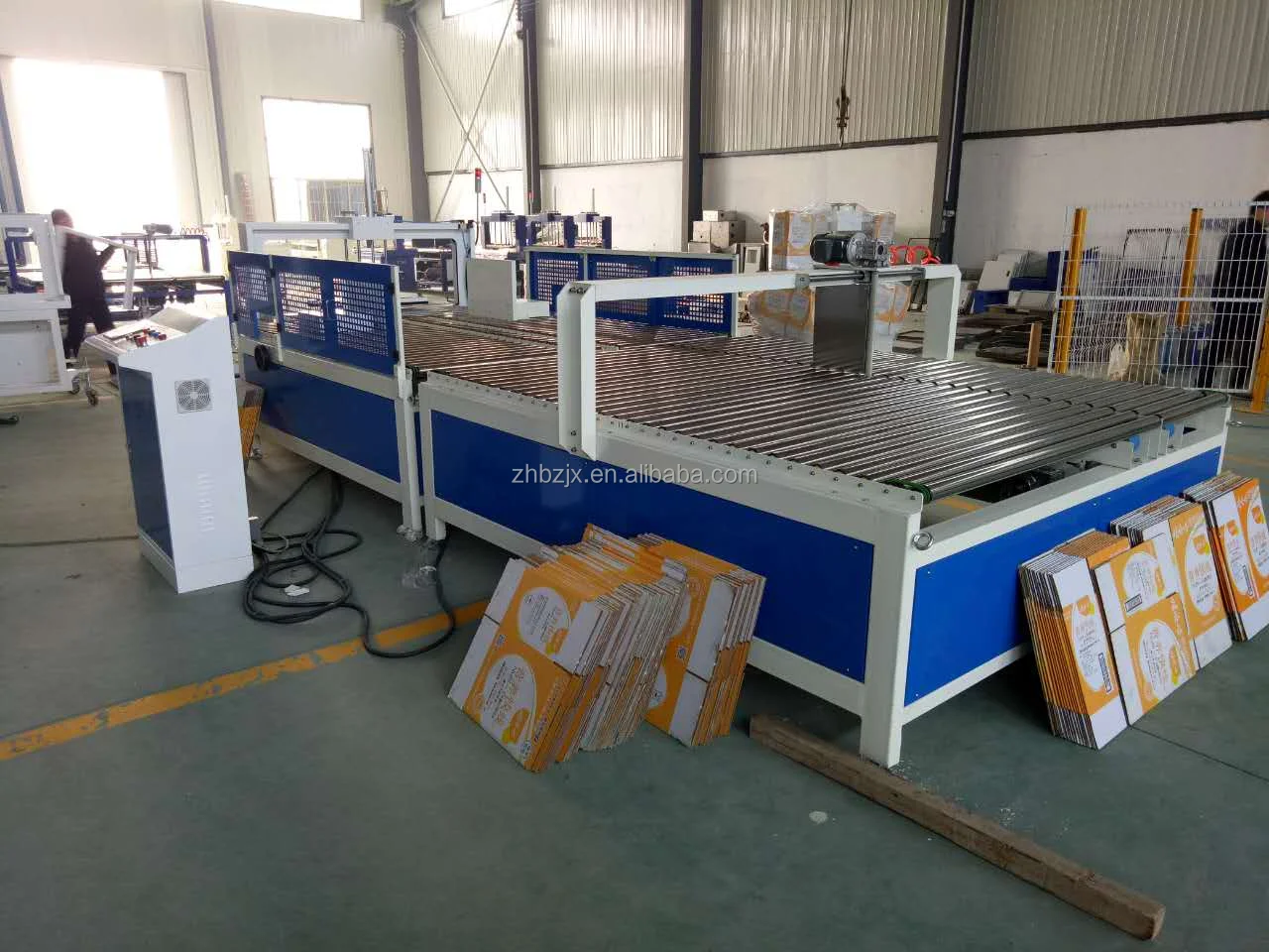 ZH-SYKM High Speed Flexo Printer Slotter Rotary Die Cutter With Stacker And Folder Gluer Carton Printing Manufacture Machine