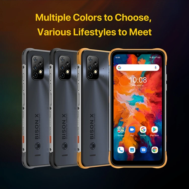 New Arrival Umidigi Bison X10 Rugged Phone 4+64GB Waterproof Mobile Phones 4G Android 11 Smartphones