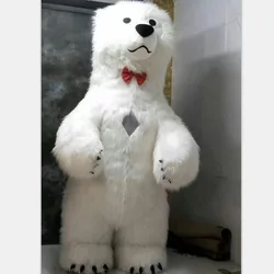 Christmas funny cute cosplay giant inflatable plush mascot panda bear costume adult for sale or wholesale