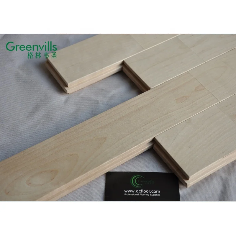 22 mm thickness squash court flooring cheap Chinese maple birch sport flooring