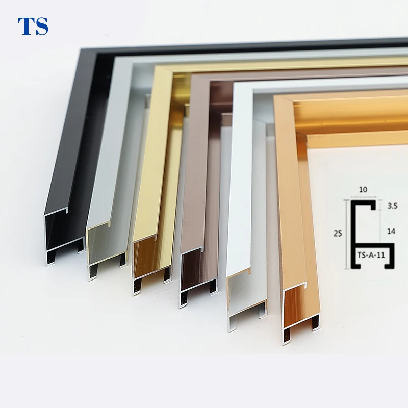 Silver Gold Rose Black Metal Photo Frame Brushed Aluminium Frame For Photo/picture Frame
